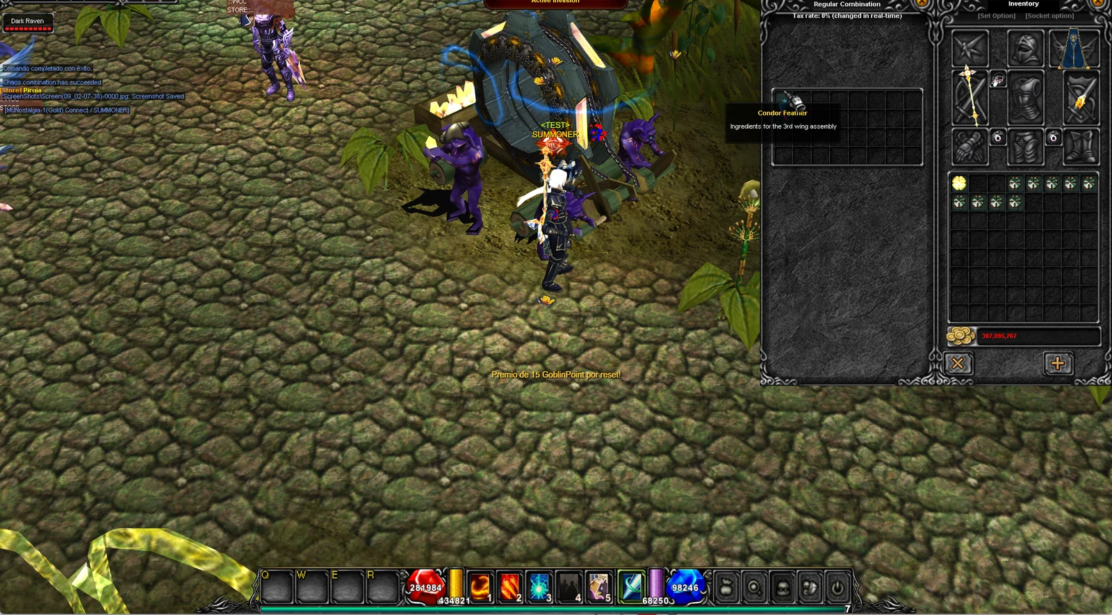 Condor Feather creada en la Chaos Machine de Noria